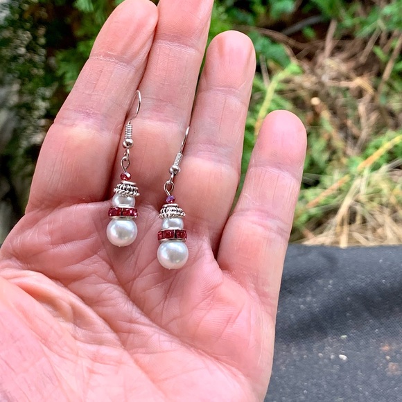 Artist & Angels Project Pink Snow Girl Earrings - Picture 4 of 5